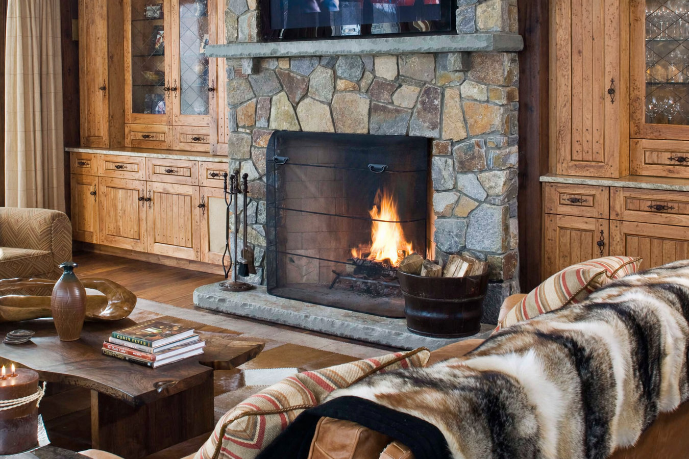 Fireplace installation